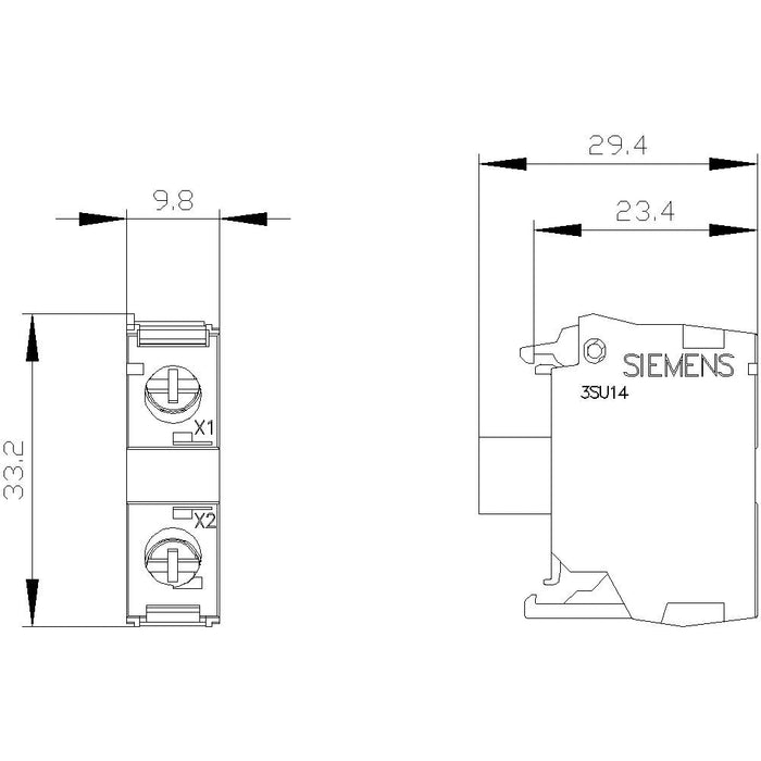 Siemens 3su14011bb601aa0 Led-Modul Wei M.Integrierter Led Ac Dc 24v Schrauban.