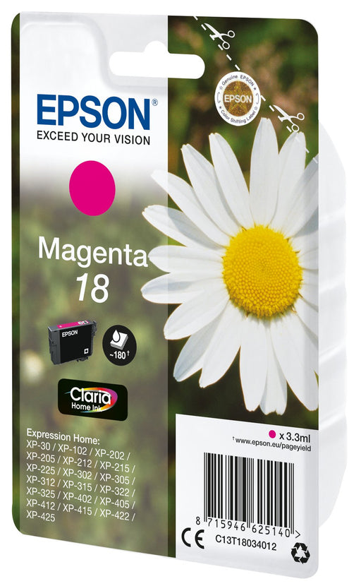EAN 5057454494188 - Epson Daisy C13T18034012 cartucho de tinta 1 pieza(s) Original Rendimiento estándar imagen 1