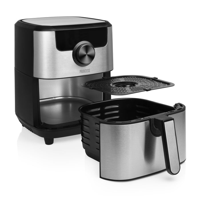 EAN 8713016091499 - Princess 182033 Sencillo 4,5 L Independiente 1500 W Freidora de aire caliente Plata imagen 14
