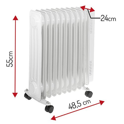 EAN 5903887805926 - Adler AD 7817 calefactor eléctrico Interior Blanco 2500 W Radiador de aceite eléctrico imagen 7
