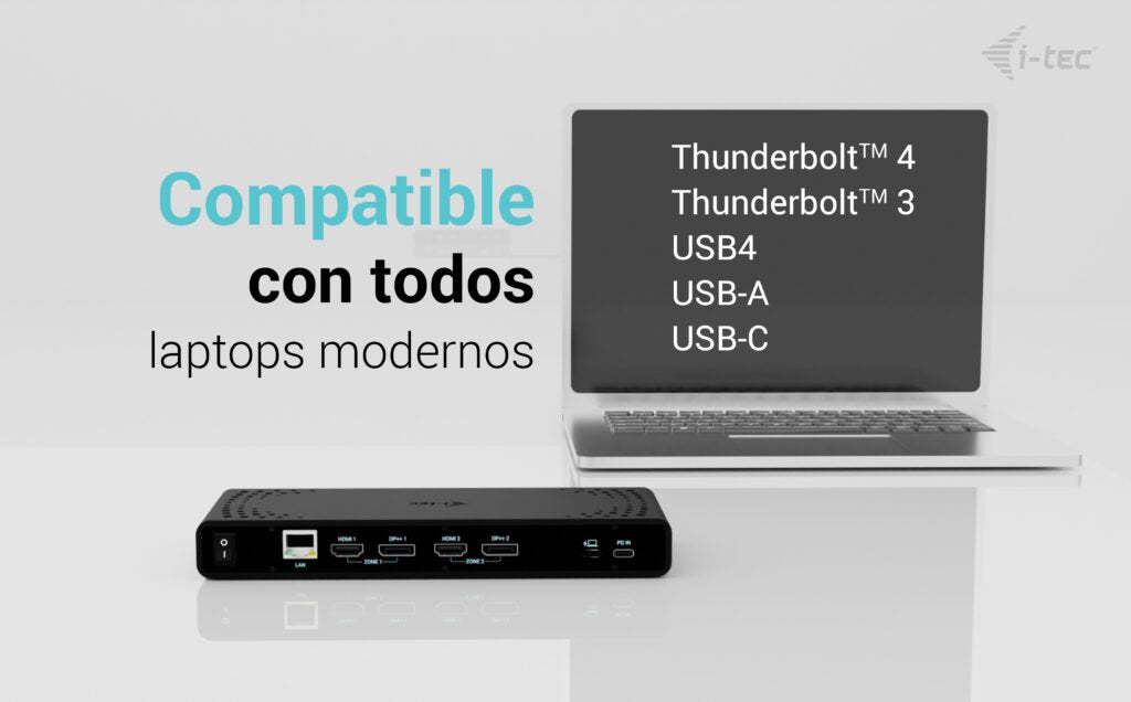 EAN 8595611707179 - i-tec CADUA4KDOCKPDB100 base para portátil y replicador de puertos Alámbrico USB 3.2 Gen 1 (3.1 Gen 1) Ty imagen 4