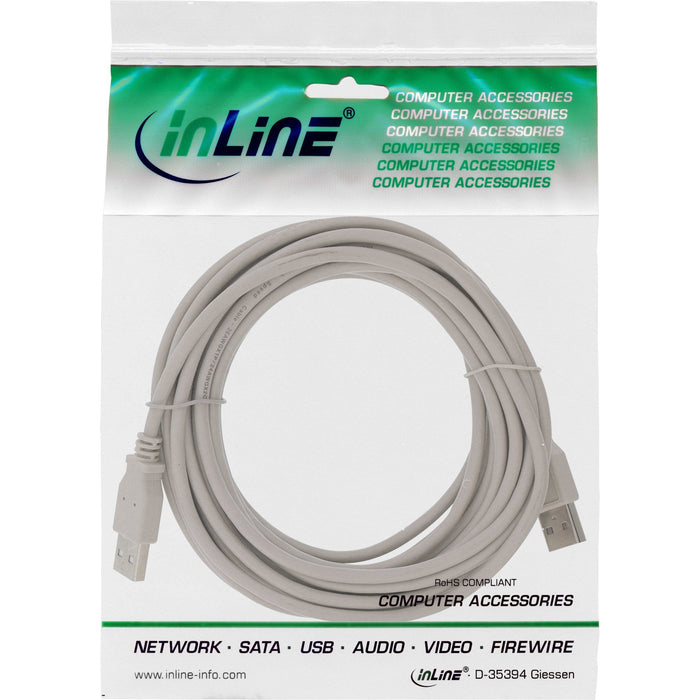 Cable Inline Usb 2.0 Tipo A Macho A Tipo A Macho Beige 1m