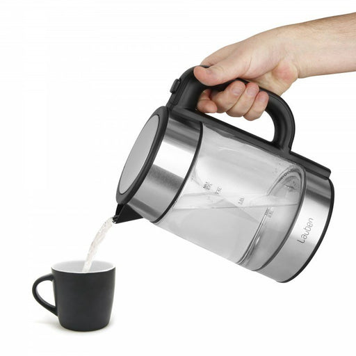 EAN 4260645681040 - Lauben LBNEK17GS tetera eléctrica 1,7 L 2200 W Negro, Acero inoxidable, Transparente imagen 2