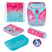 EAN 4008110344539 - Herlitz SoftLight Plus GreenLine Pink Bubbles juego de mochila escolar Chica Poliéster Azul, Rosa imagen 1