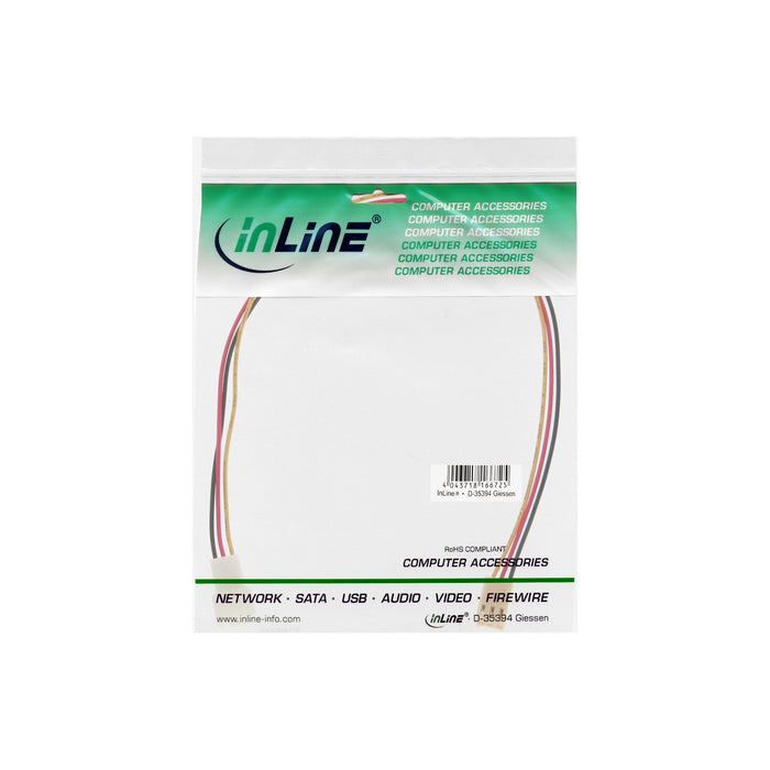 Inline® Extensión Cable Ventilador 3pin Molex Male/Female Medida 2m