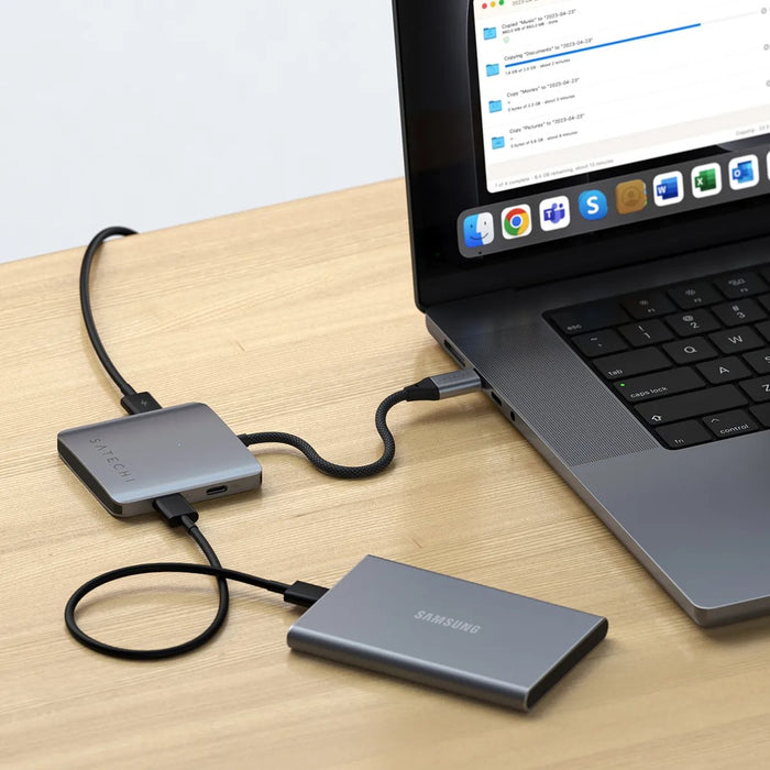 EAN 810086361328 - Satechi ST-H4CPDM hub de interfaz USB Tipo C 10000 Mbit/s Gris imagen 8