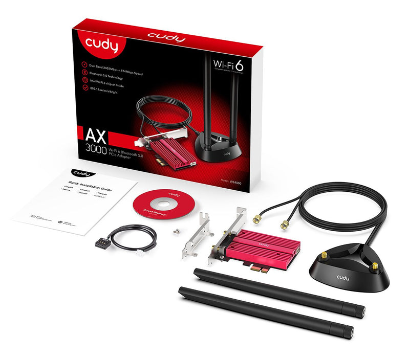 EAN 6971690791407 - Cudy WE4000 adaptador y tarjeta de red Interno WLAN / Bluetooth 2400 Mbit/s imagen 4