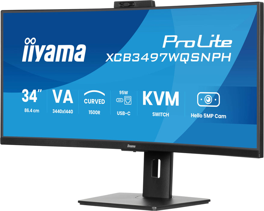 EAN 4948570125296 - iiyama ProLite XCB3497WQSNPH-B1 pantalla para PC 86,4 cm (34") 3440 x 1440 Pixeles UltraWide Quad HD LED  imagen 5