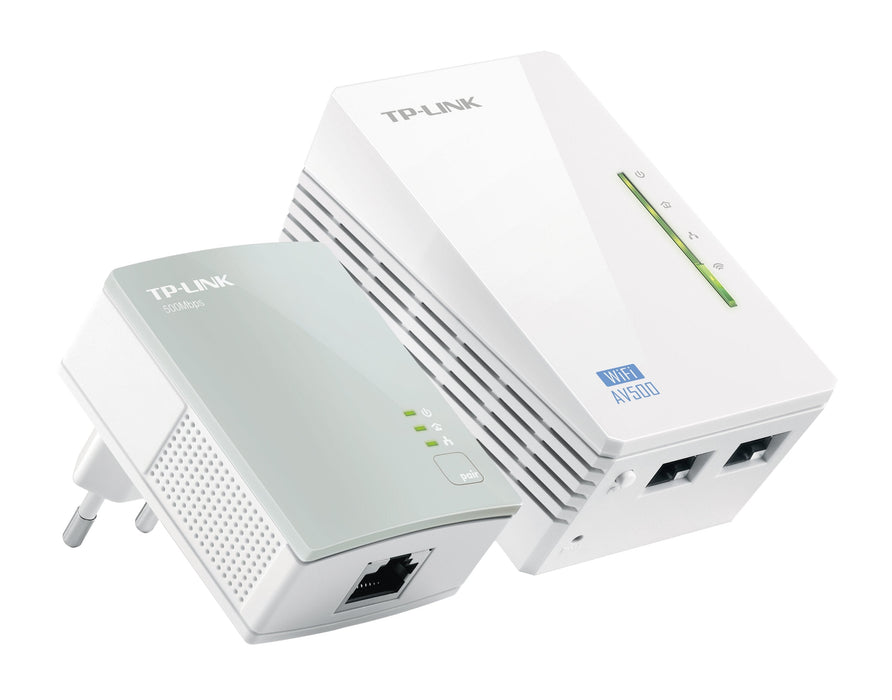 Tp-Link Tl-Wpa4220 Kit - Adaptador Powerline Av600, Kit Plc Wifi 300 Mbps
