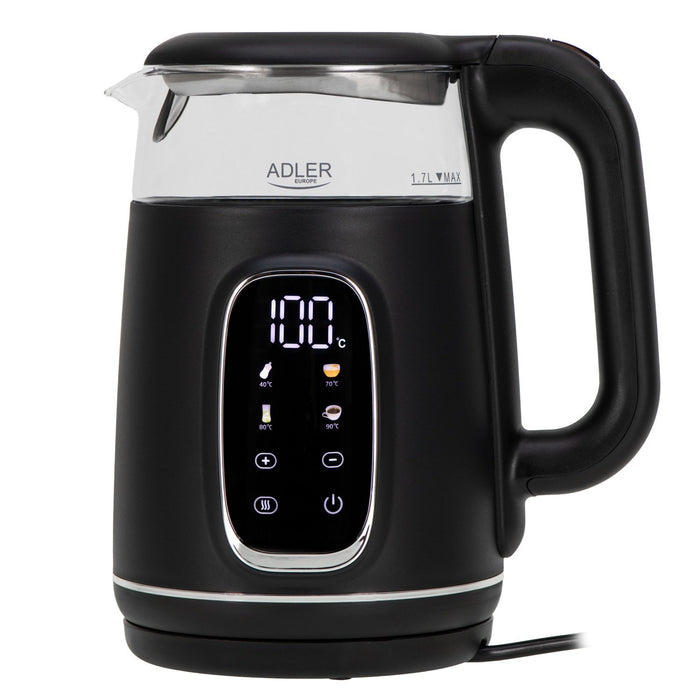 EAN 5905575907783 - Adler AD 1305BS tetera eléctrica 1,7 L 2200 W Negro, Transparente, Plata imagen 1