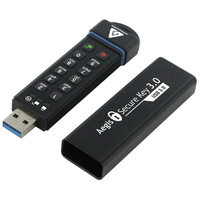 EAN 0708326914086 - Apricorn Aegis Secure Key 3.0 unidad flash USB 30 GB USB tipo A 3.2 Gen 1 (3.1 Gen 1) Negro imagen 5