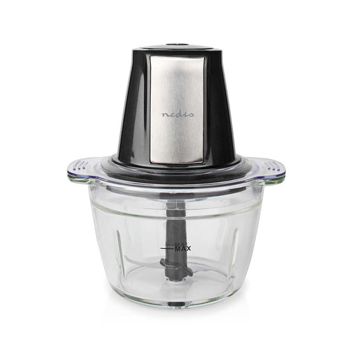 EAN 5412810336791 - Nedis KAMC300CGY picadora eléctrica de alimentos 1 L 500 W Negro, Plata, Transparente imagen 2