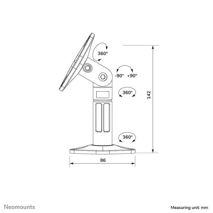 EAN 8717371441289 - Neomounts SPEAKER-W100BLACK soporte de altavoz Techo, Pared Plástico Negro imagen 11