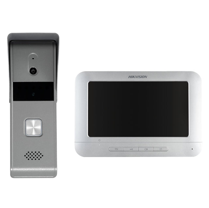 EAN 6931847130671 - Hikvision DS-KIS203T sistema de intercomunicación de video 17,8 cm (7") Gris, Blanco imagen 1