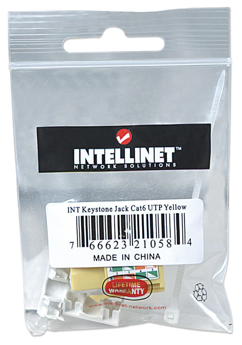 Intellinet 210584 Módulo Keystone C6 Utp Amarillo