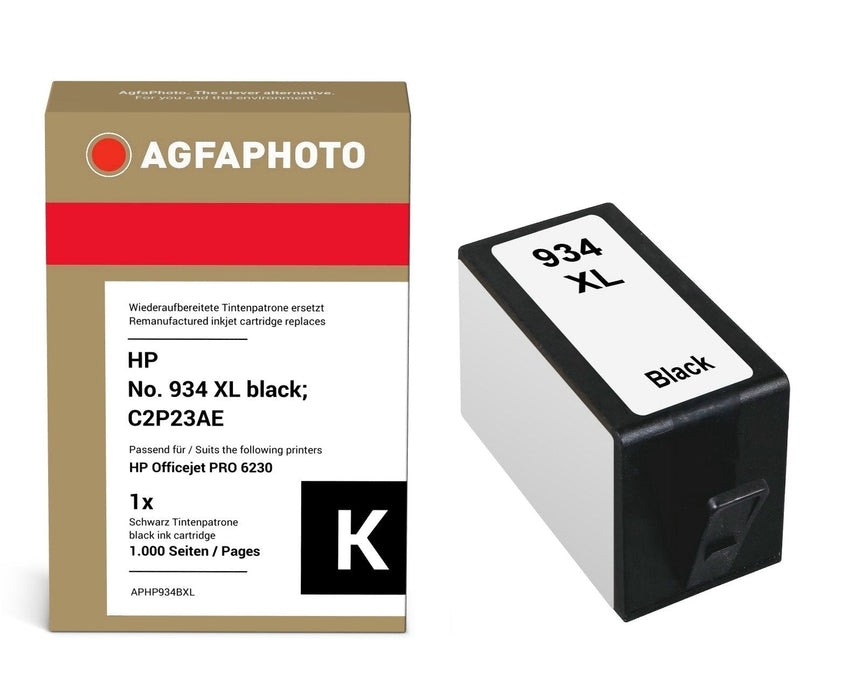 Ink Black Hp No. 934 Xl Pages 1000, 30ml Aphp934bxl