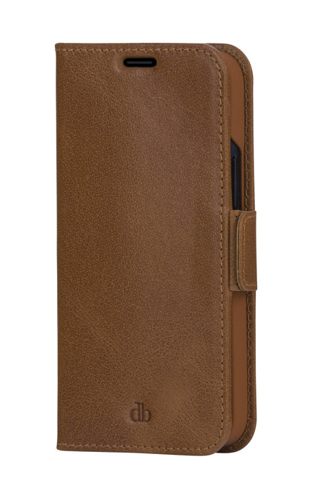 Dbramante1928 Copenhagen Slim - Flip-Hlle Fr Mobiltelefon - Genarbtes Leder - Hellbraun - Fr Apple Iphone 13 Pro Max