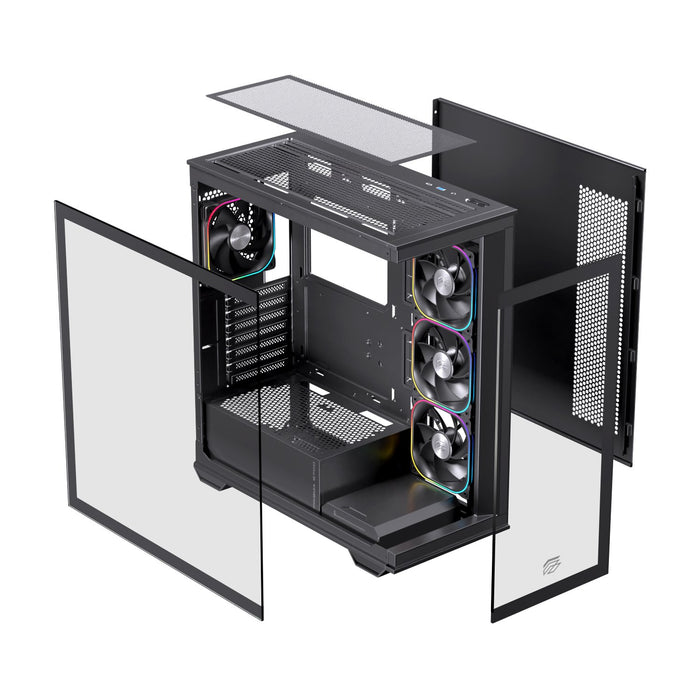 EAN 6977277369816 - Einarex EXCS-PR-700R-B carcasa de ordenador Midi Tower Negro imagen 10