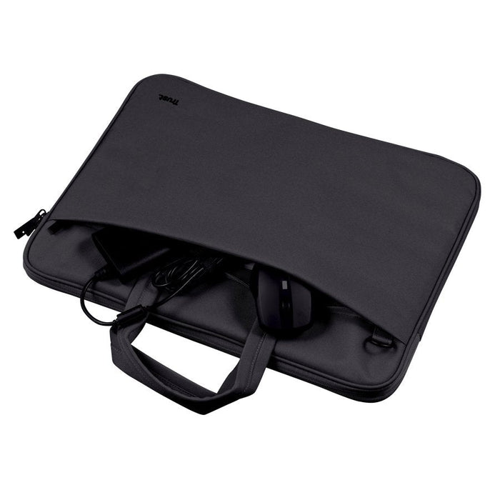 Maletin De Portátil 14" Trust Bologna Slim Eco Compartimento Acolchado Negro