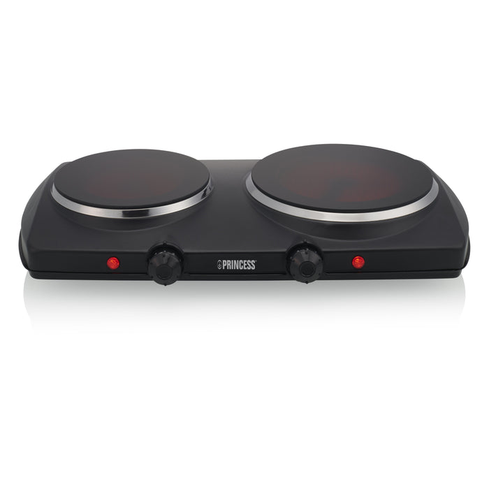 Princess 303021 - Ceran-Kochfeld - 2 Kw - Negro