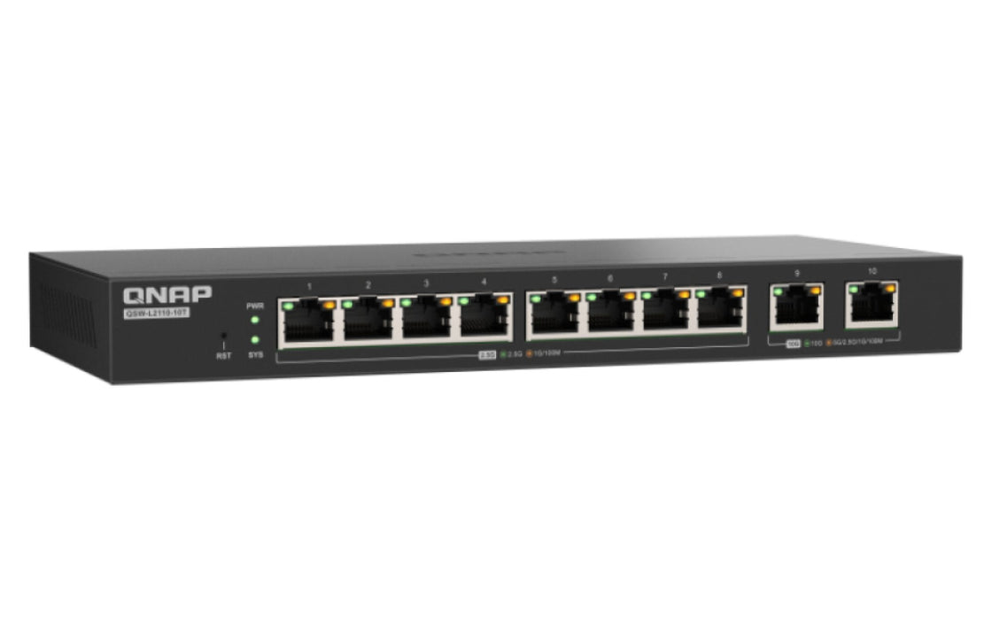Qnap Qsw-L2110-10t - Switch - Managed - 8 X 2.5gbase-T