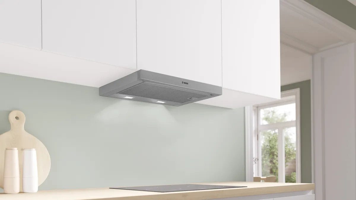 Campana Extractora  Bosch Home Dfm064w55 Serie 2, Plateada, 60 Cm Dfm064w55