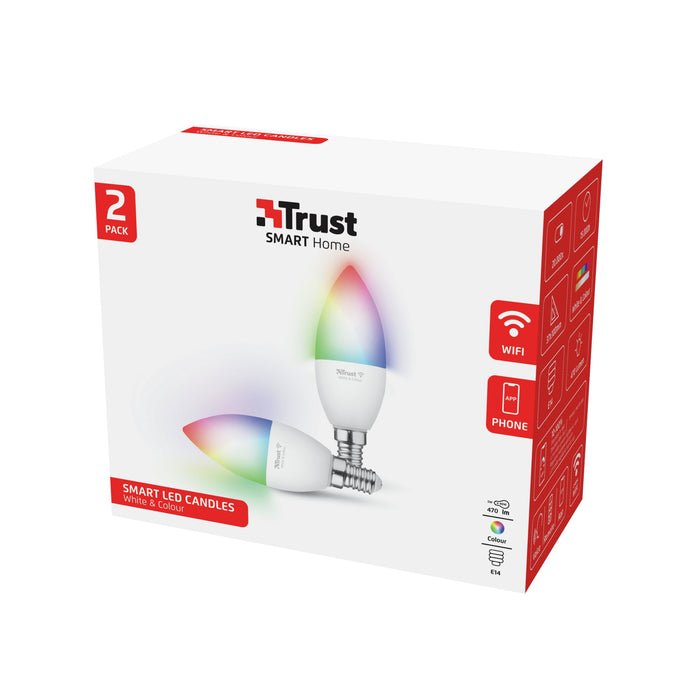 Smart Light Bulb Trust Luminous Flux 470 Lumen Wi-Fi Beam Angle 180 Degrees 71293