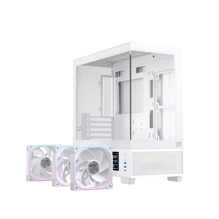 EAN 6977277360073 - Einarex EXCS-SM-51DR-W carcasa de ordenador Micro Torre Blanco imagen 3