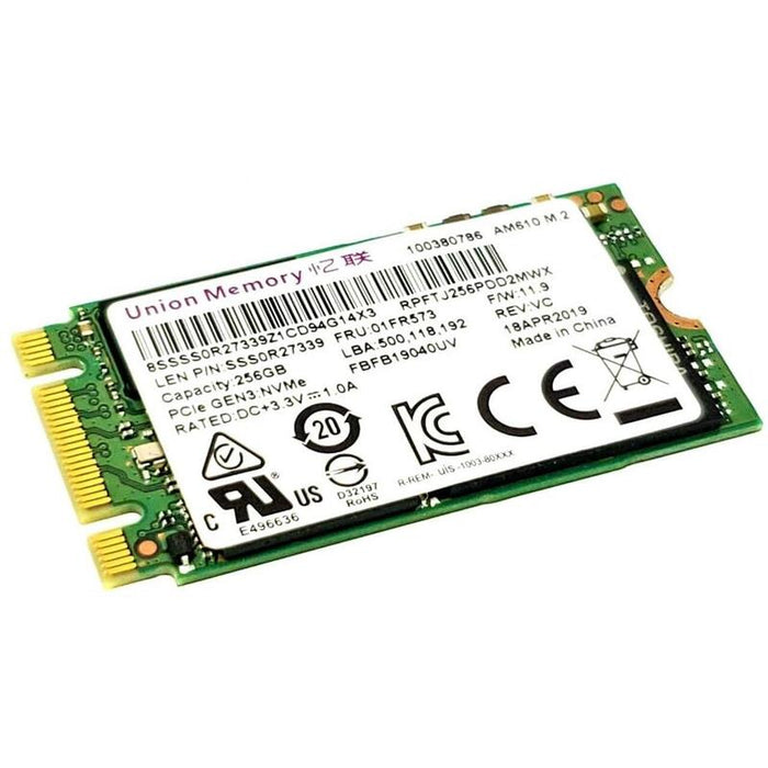 Ssd M.2 2242 256gb Fru Ssd - M.2 2242 256gb Umis - Warranty: 3m