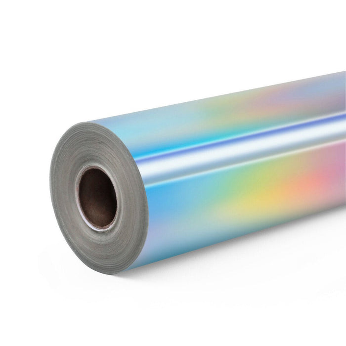 Loklik Permanent Adhesive Vinyl Holographic - Iridescent Silver