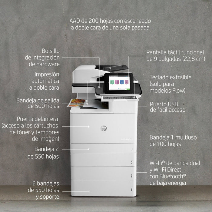 EAN 0193424432233 - HP Color LaserJet Enterprise Flow MFP M776z Laser A3 1200 x 1200 DPI 46 ppm Wifi imagen 10