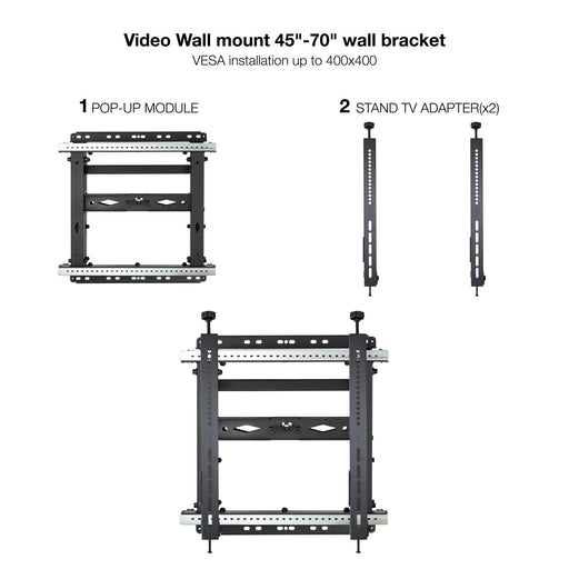 EAN 8433281013070 - TooQ TQVW4571T soporte para pantalla de señalización 177,8 cm (70") imagen 2