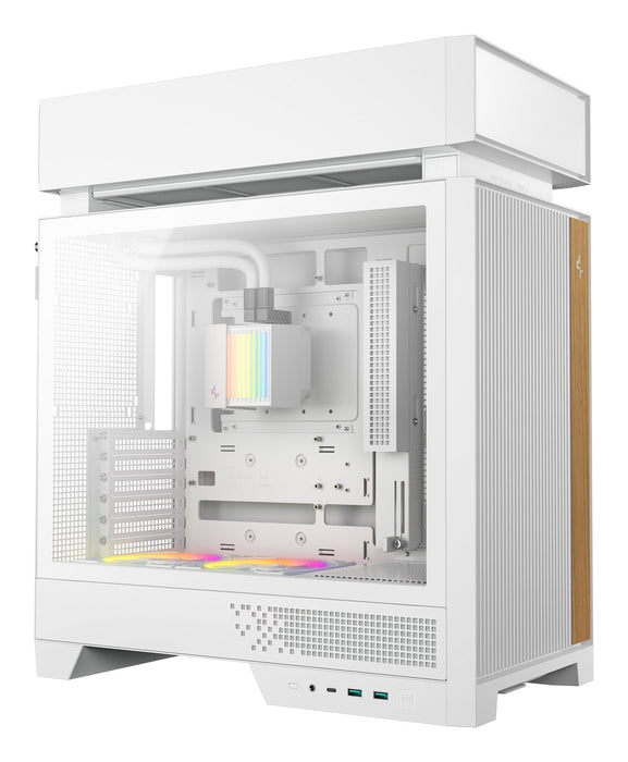 Caja Pc Deepcool Cl6600 Wh Atx 360 Aio Blanco