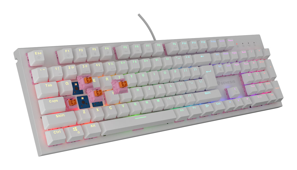 EAN 5901969432923 - GENESIS Thor 303 teclado Juego USB QWERTY Inglés de EE. UU. Blanco imagen 7