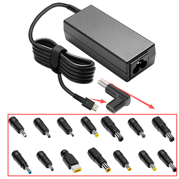 Cargador Usb-C Multipuntas 90w 20v 4,25a Compatible Con  Lenovo, Asus, Acer, Hp Y Dell