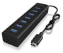 EAN 4250078165897 - ICY BOX IB-HUB1700-C3 USB 3.2 Gen 1 (3.1 Gen 1) Type-C 5000 Mbit/s Negro imagen 1
