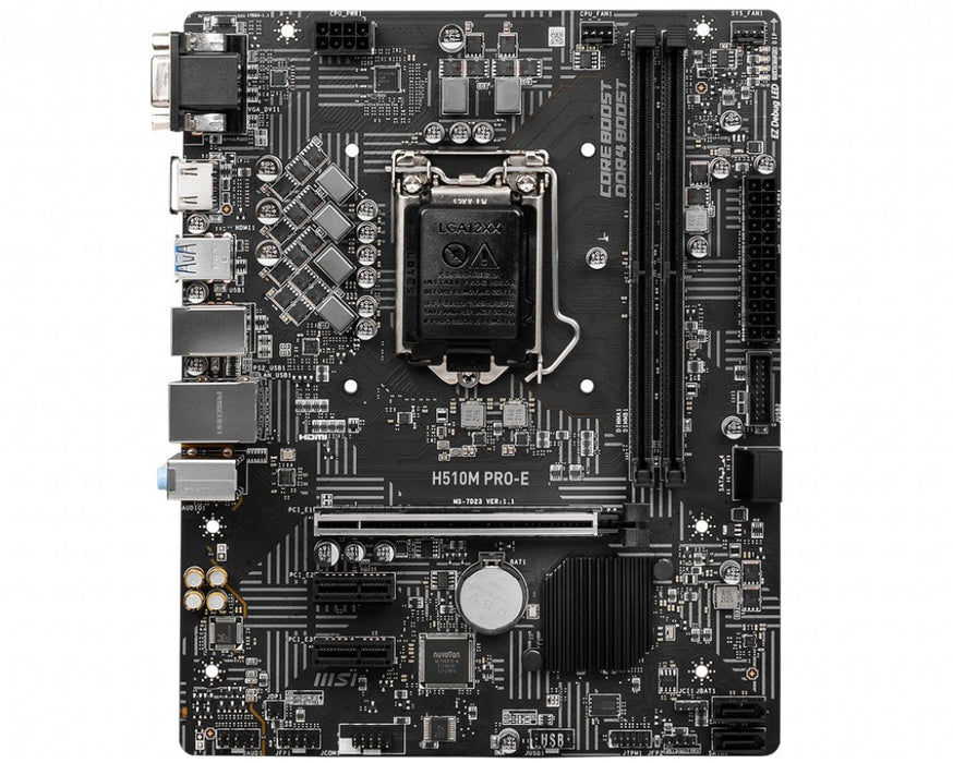 Placa Base Msi Lga 1200 H510m Pro-E M-Atx 2xddr4 Vga Hdmi Dp
