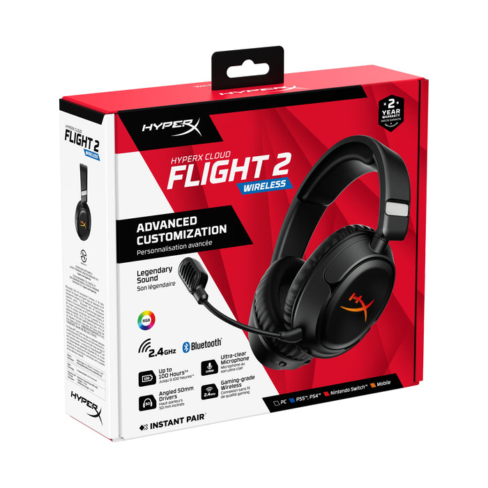 EAN 0198990148311 - HyperX Cloud Flight 2 Auriculares Inalámbrico Diadema Juego Bluetooth Negro imagen 2