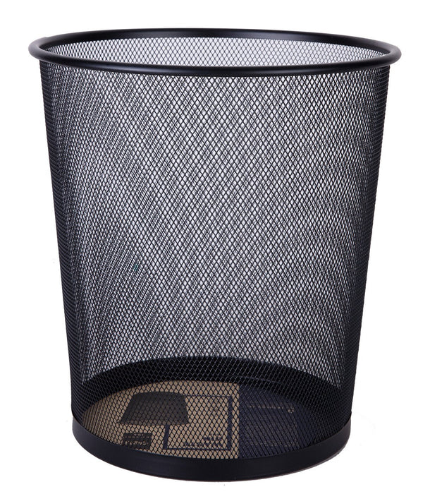 Deli Papelera Mediana Metalica 266x218x280mm Negro