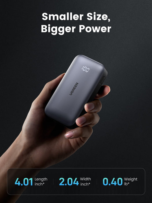 EAN 6941876221851 - Ugreen 10000mAh Mini Powerbank Quick Charging 30W Gris imagen 8