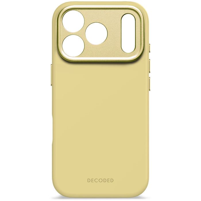 Decoded Silicone Backcover Apple Iphone 17 Pro Yuma Yellow Funda Para Iphone 17 Pro 16 Cm (6.3") Amarillo