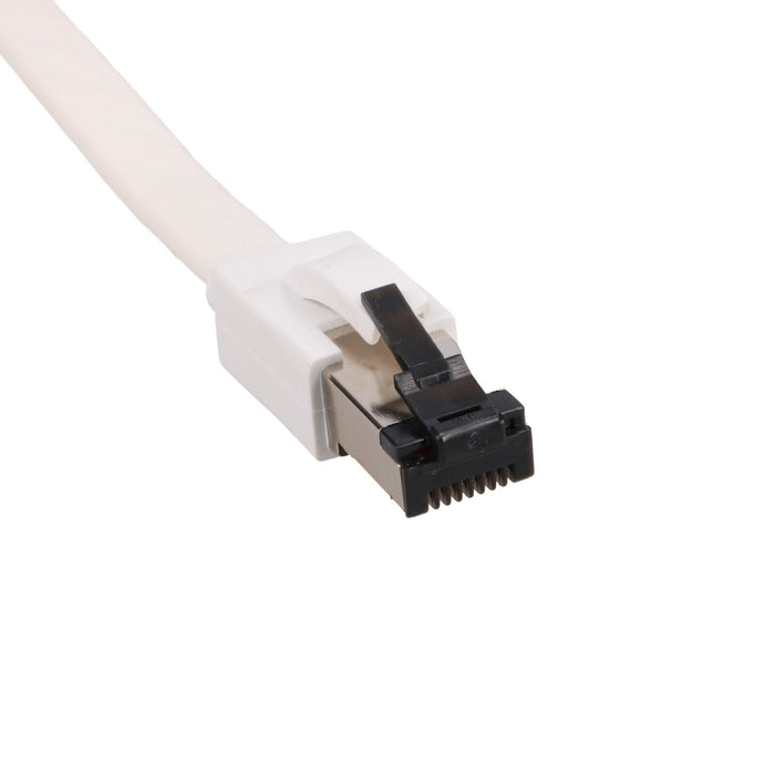 Extralink Lan Patchcord Cat.8 U Ftp 15m 40g Flat Shielded Foiled Twisted Pair Bare Copper White