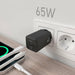 EAN 8435739901342 - AISENS ASCH-65W2P040-BK cargador de dispositivo móvil Universal Corriente alterna Carga rápida Interior imagen 5