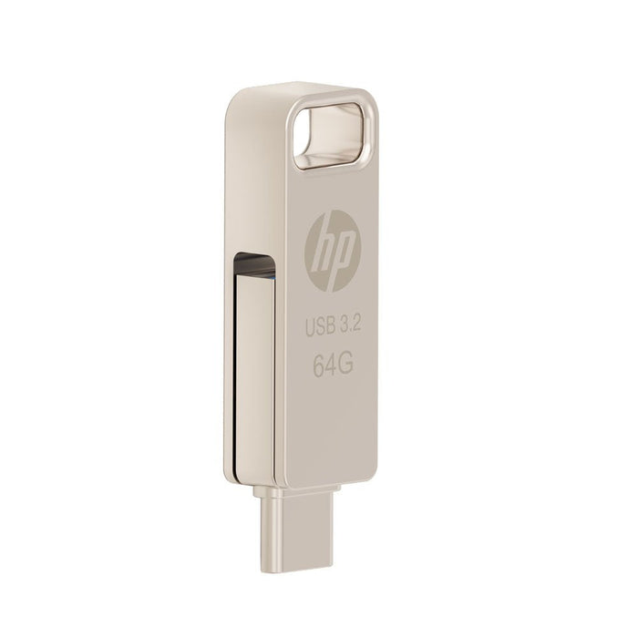 Pendrive Hp 64gb Usb 3.2 X206c Otg Type-C Metal