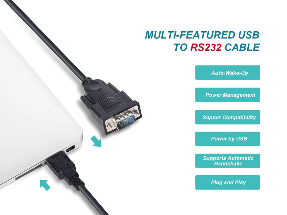 EAN 4015867229460 - Equip 133391 cable de serie Negro USB tipo A DB-9 imagen 6