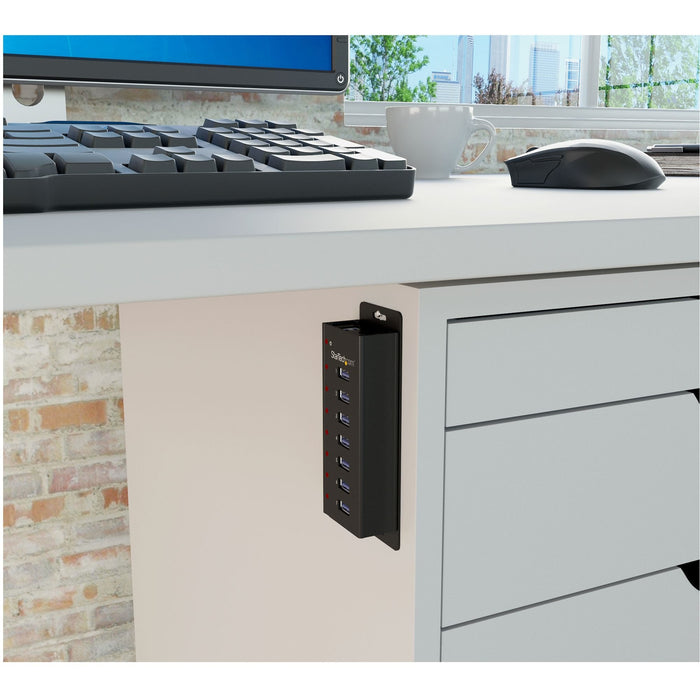 Startech Hub Usb 3.0 7 Puertos  Con Caja De Metal