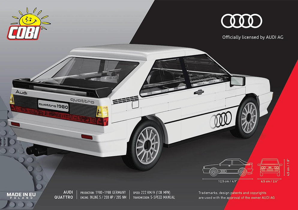 Cobi Audi Quattro 1980 (Blanco, Massstab 1:35) Cobi-24665