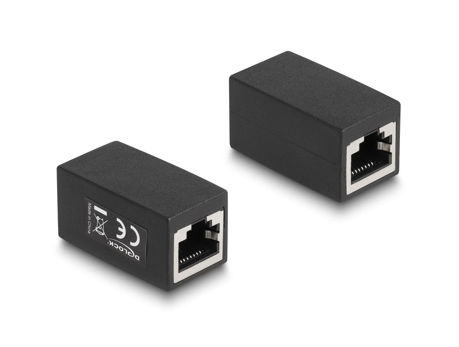 Delock 88003 Adaptador Rj45 Hembra A Rj45 Hembra Cat.6 Negro