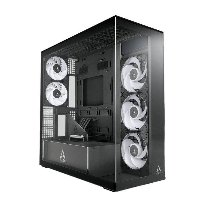 Caja Pc Arctic Xtender Vg  (Negro, Tempered Glass X 2, Klar-Glas) Acpcc00024a