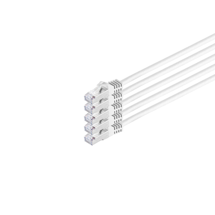 Patchk.Cat6a S / Ftp 2m Blanco Rj45 Sin Halógenos (Lszh)
